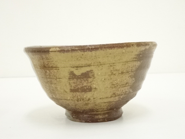 道具 ] - 道具 紀州焼 葵窯造 二代 寒川栖豊 伊羅保掛分茶碗（共箱